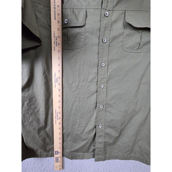 Boulder Creek Trading Company Shirt Mens 3XL Big Green Short Sleeve Button Up - Picture 7 of 7